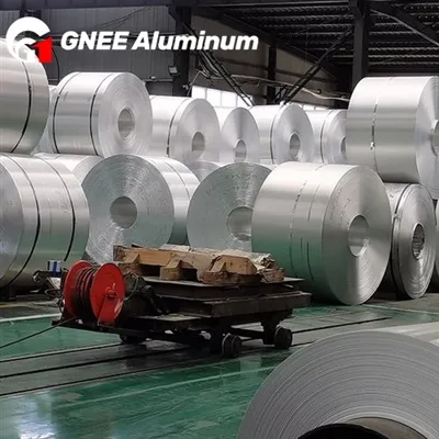Video real de la fábrica de aluminio con recubrimiento y aluminio enrollado