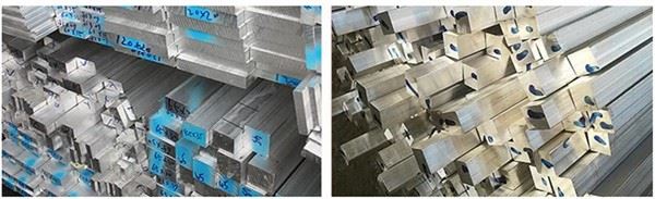 Square Bars Flat Round Aluminium